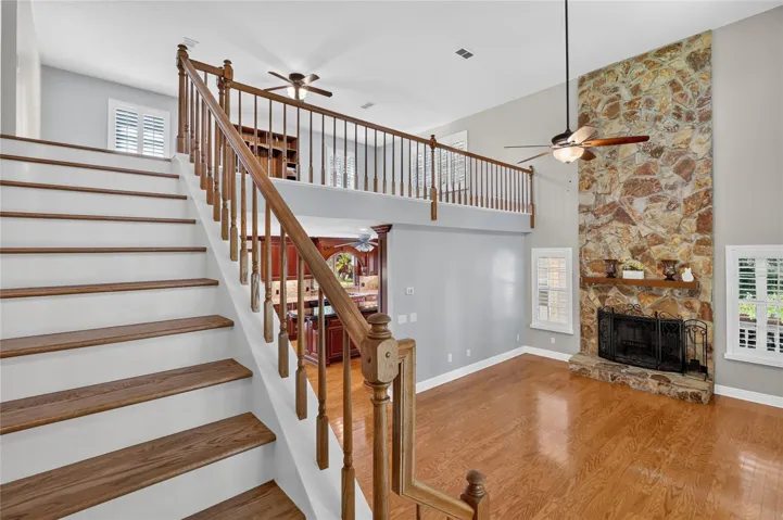 Stairs from living room