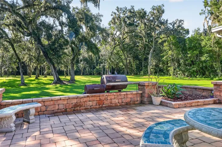 Pavered patio