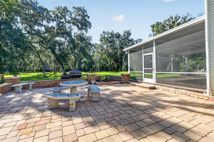 Pavered patio