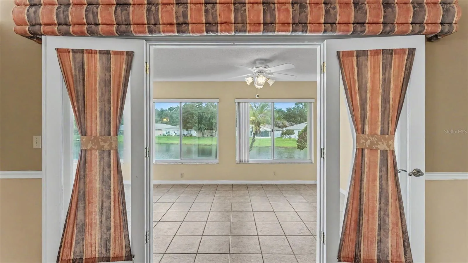 French doors to Florida Room