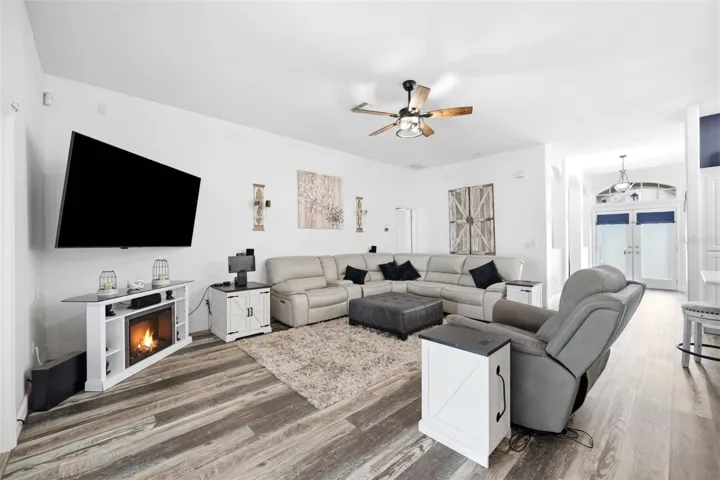 Large open living room