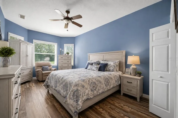 Master bedroom Virtually staged