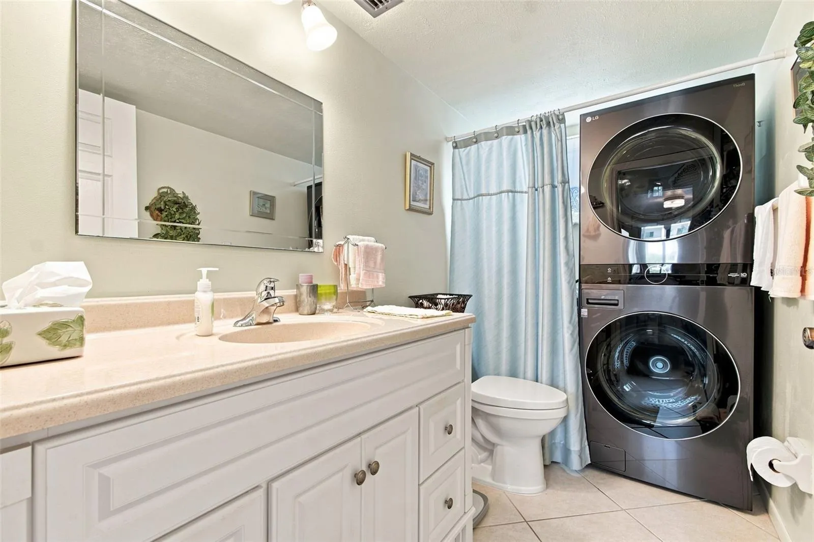 Tub was remover to make room for the laundry.