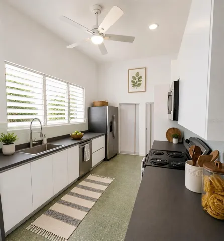 Kitchen and Laundry Closet