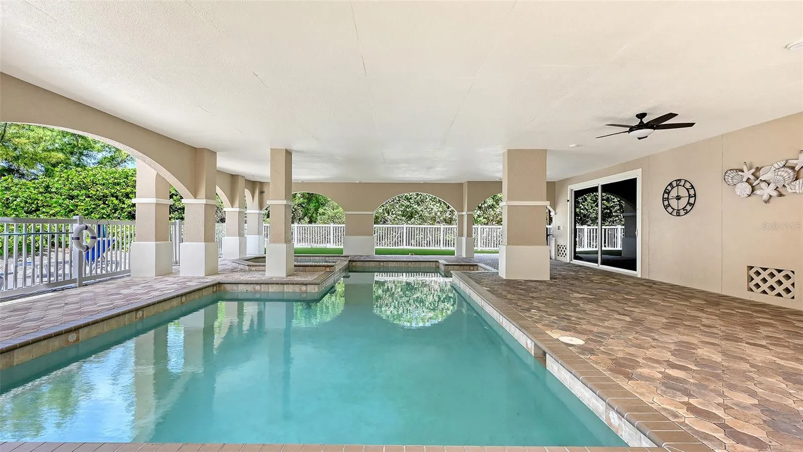 This is one of the larger pools on the island. If you've been looking for a lap pool this is your chance.
