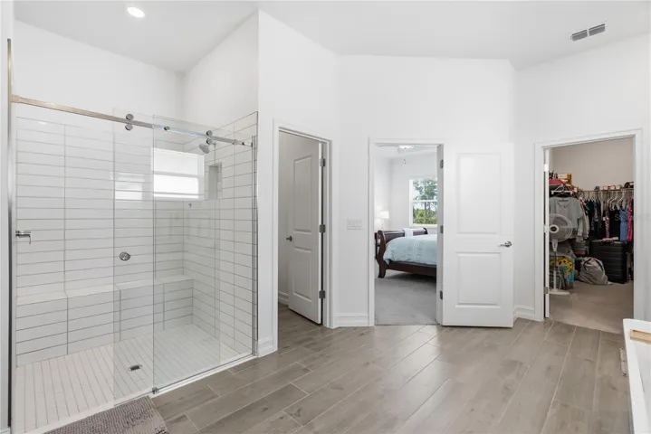 Oversized walk in shower