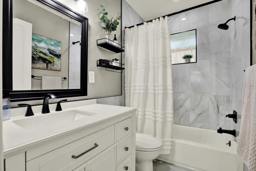 Completely renovated bathroom