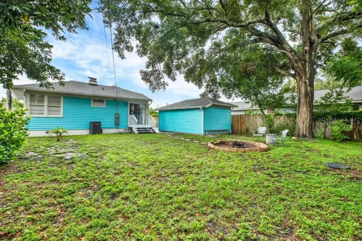 Big backyard with tons of potential