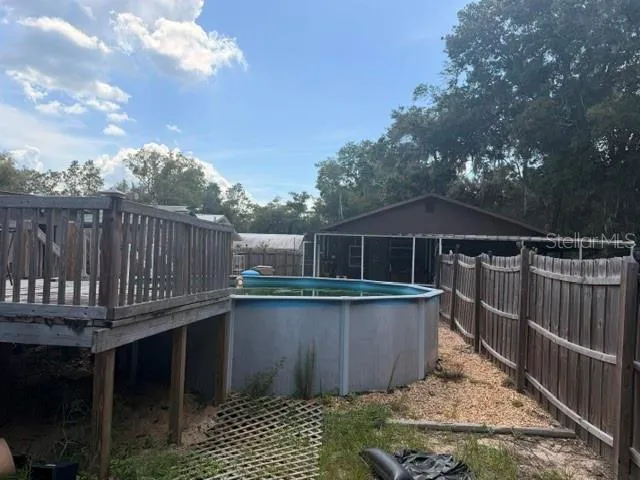 Pool with deck