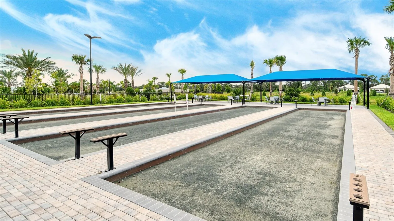 4 Bocce courts