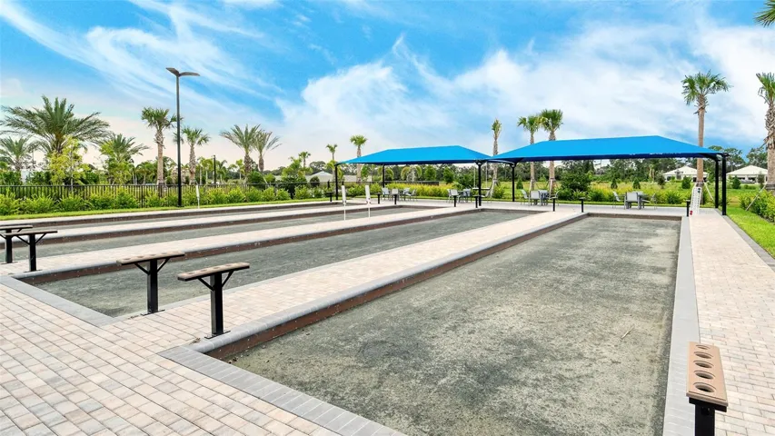 4 Bocce courts