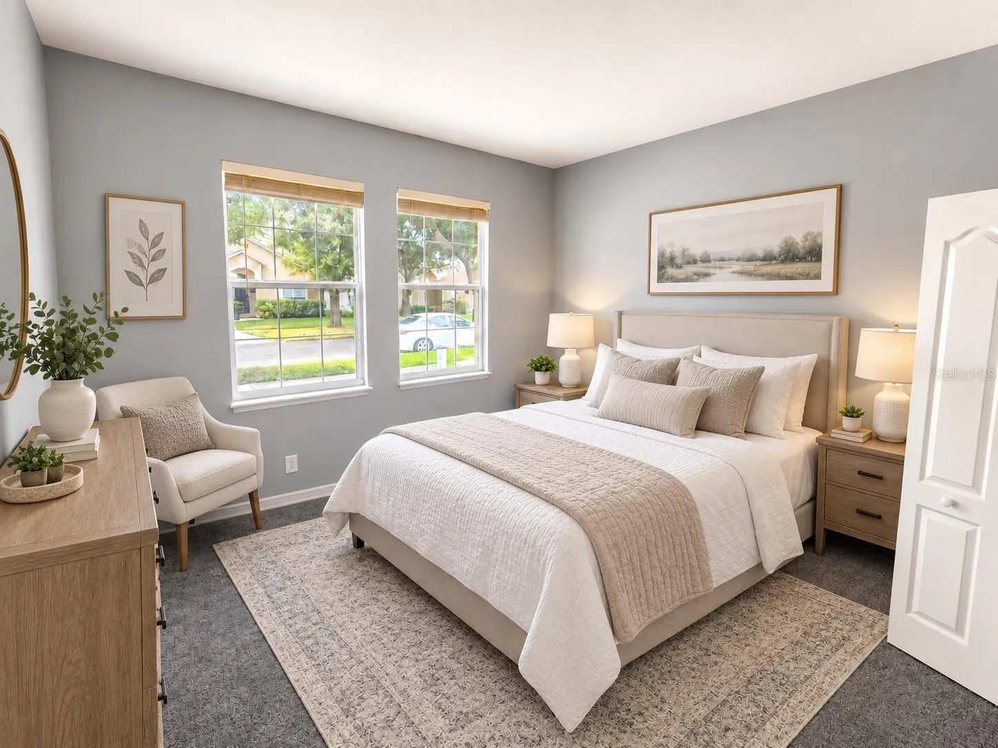 Second bedroom-staged