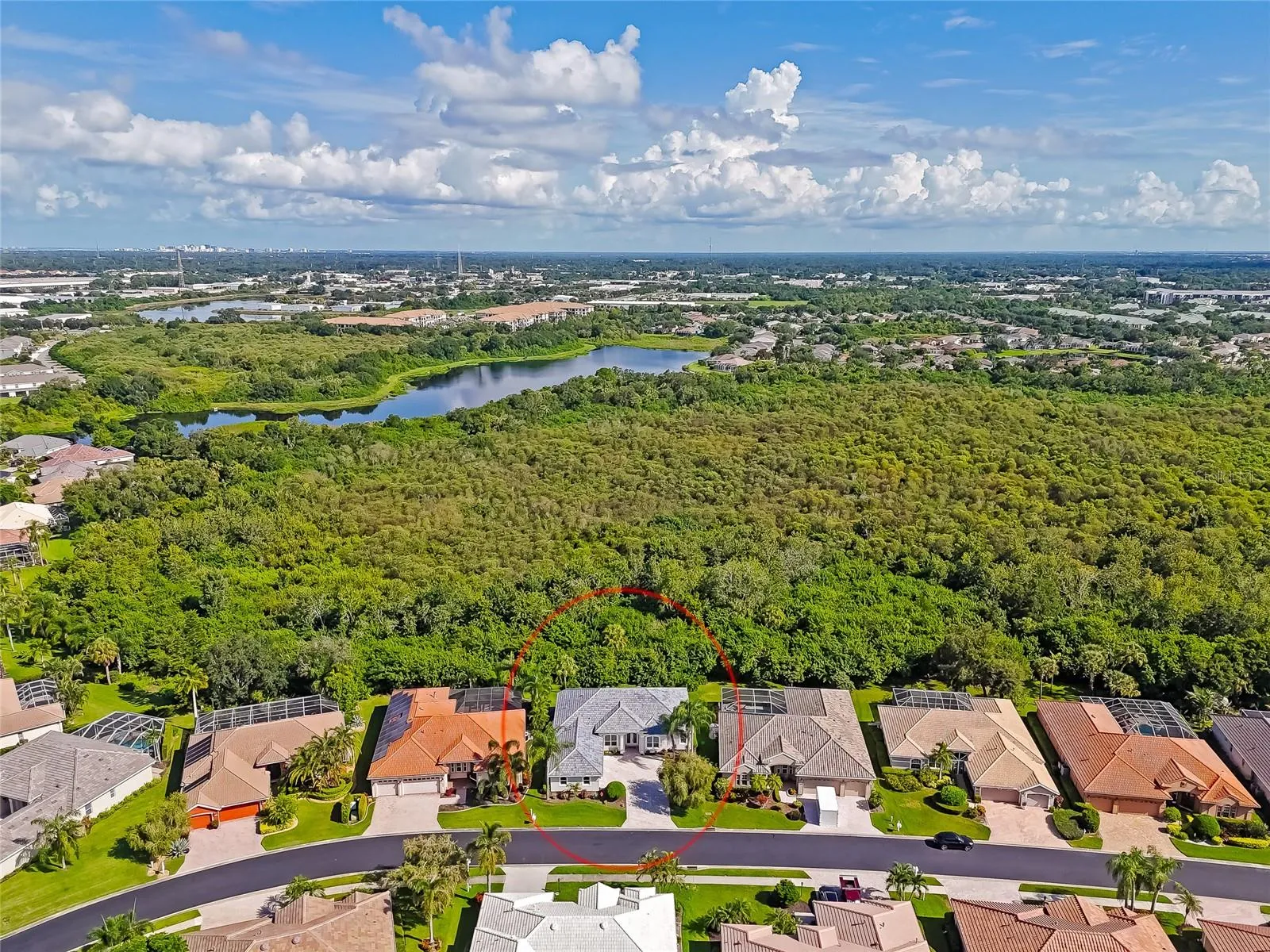 Your home backs to a peaceful natural preserve.