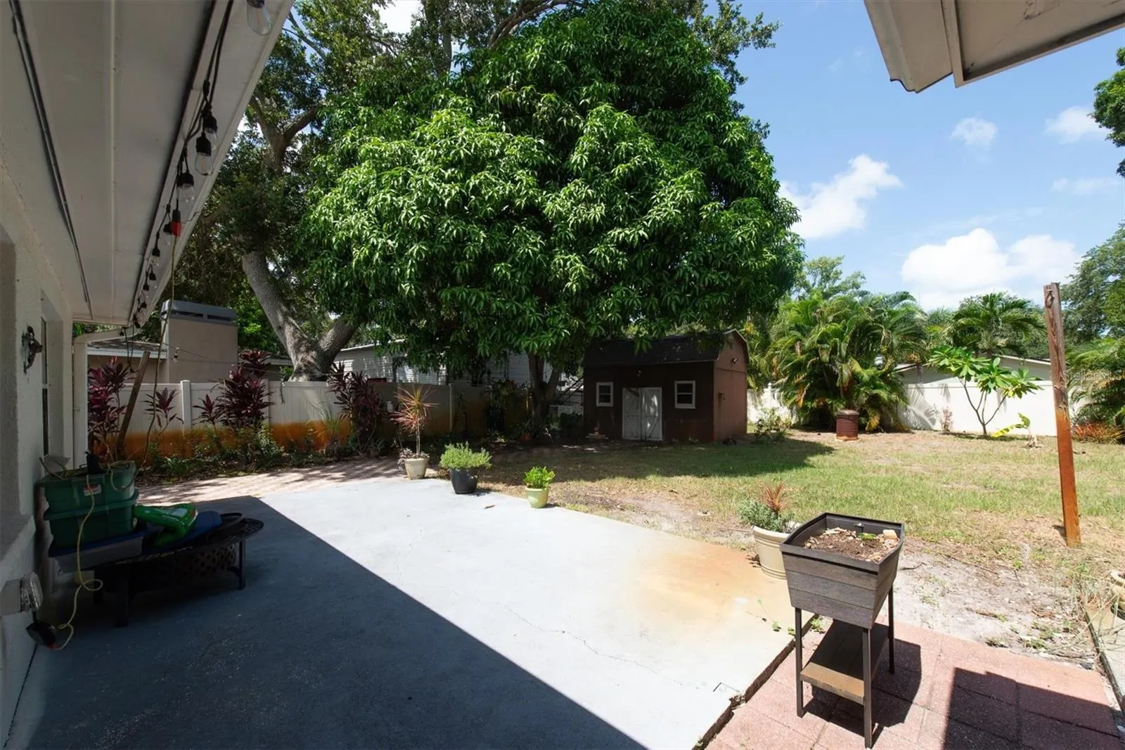 Large patio area