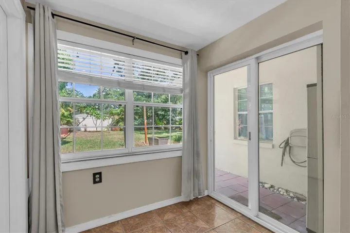 Entryway to the backyard