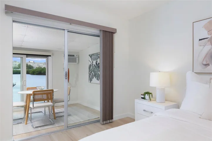 Can go out to the Flex Space and catch the beautiful water views!
