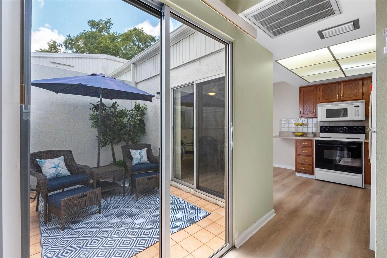 Atrium open to living area