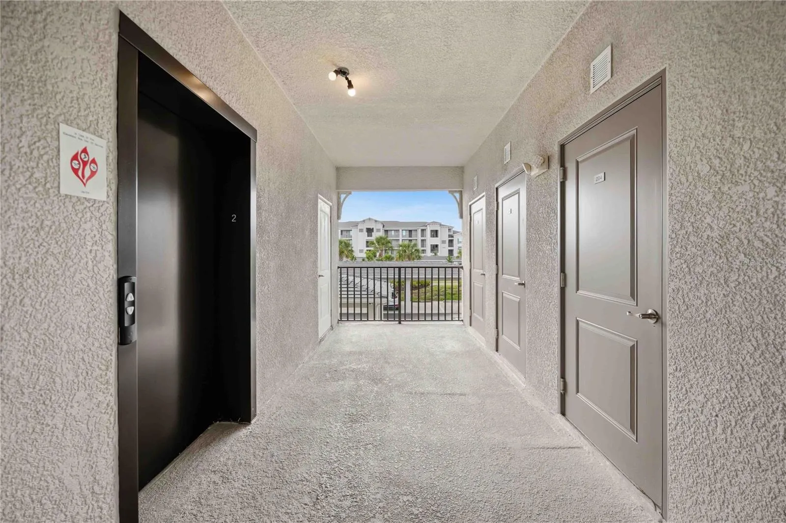 Elevator to unit #205