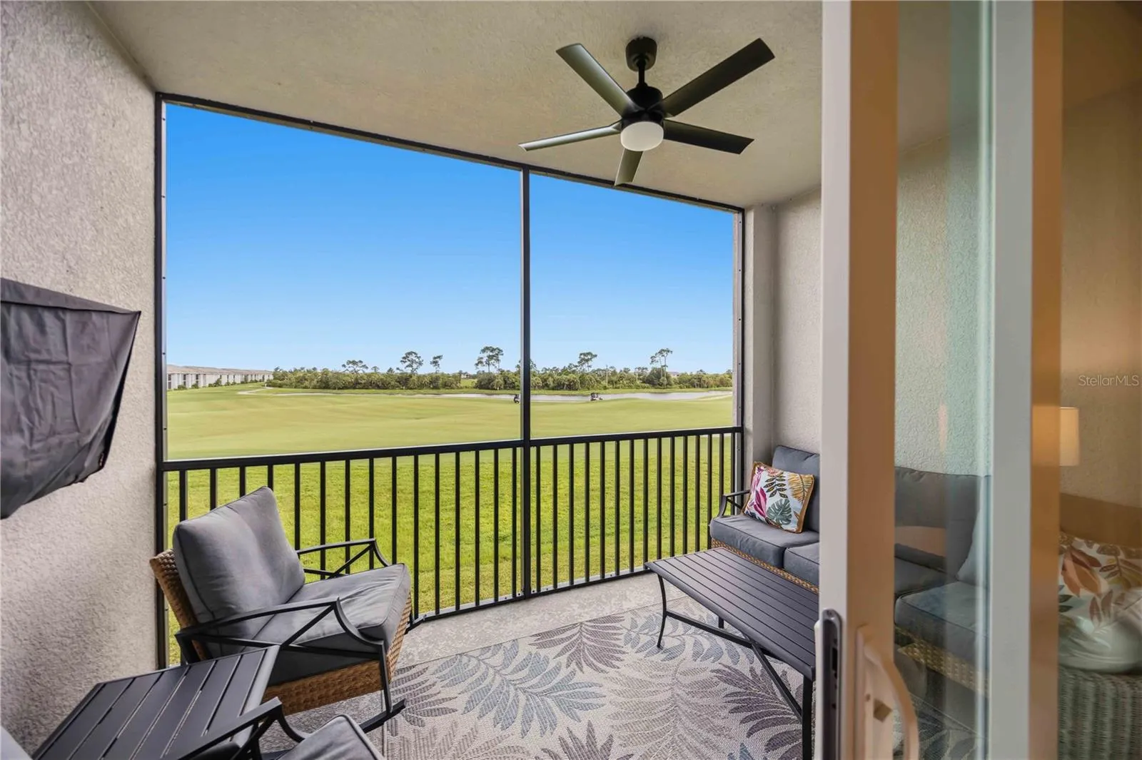 Screened in balcony