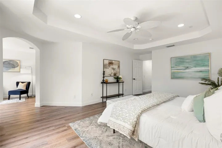 Primary Bedroom leading into Sitting Area