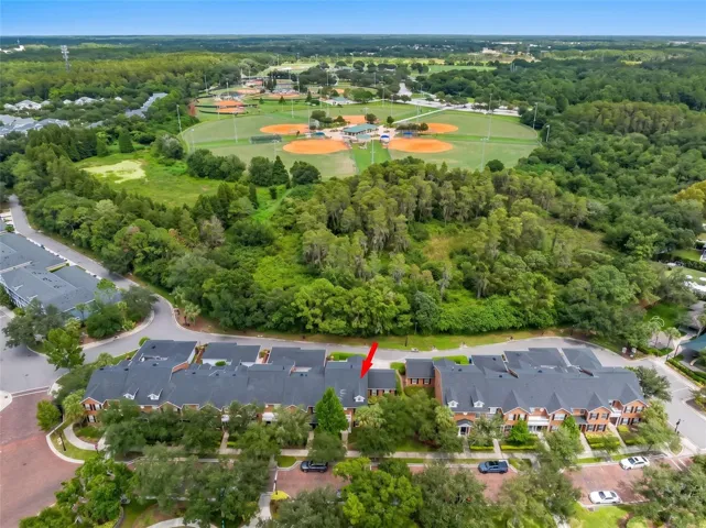 Aerial view of conservation area