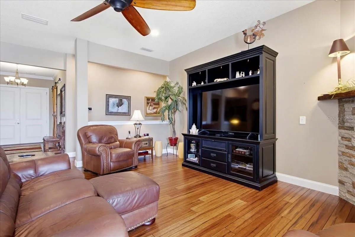 View from Living Room to Foyer Hall Way