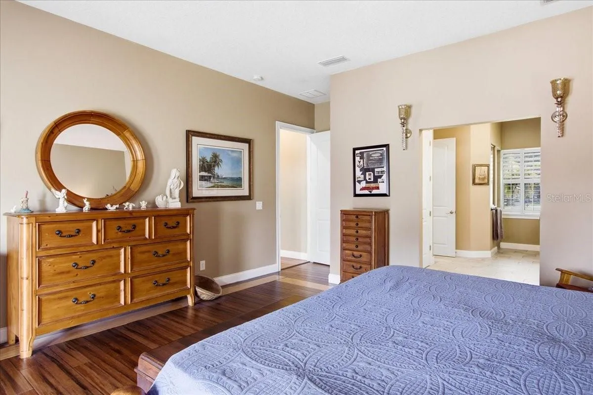 View Primary Bedroom to entry door