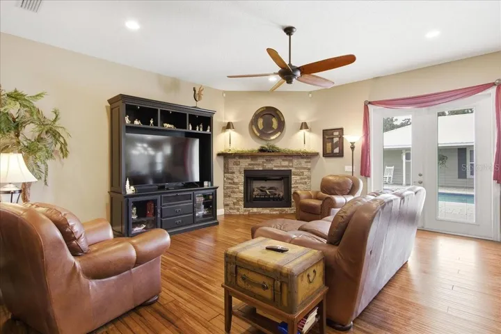 Living Room with Gas  Fire Place