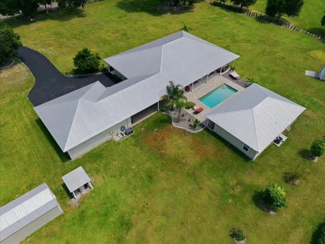 Aerial from back of property