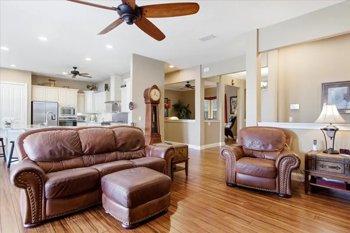 View from Living Room to Kitchen &amp; Flex Room