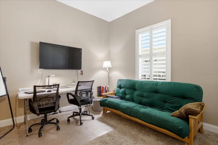Third Bedroom in Main House currently used as an office