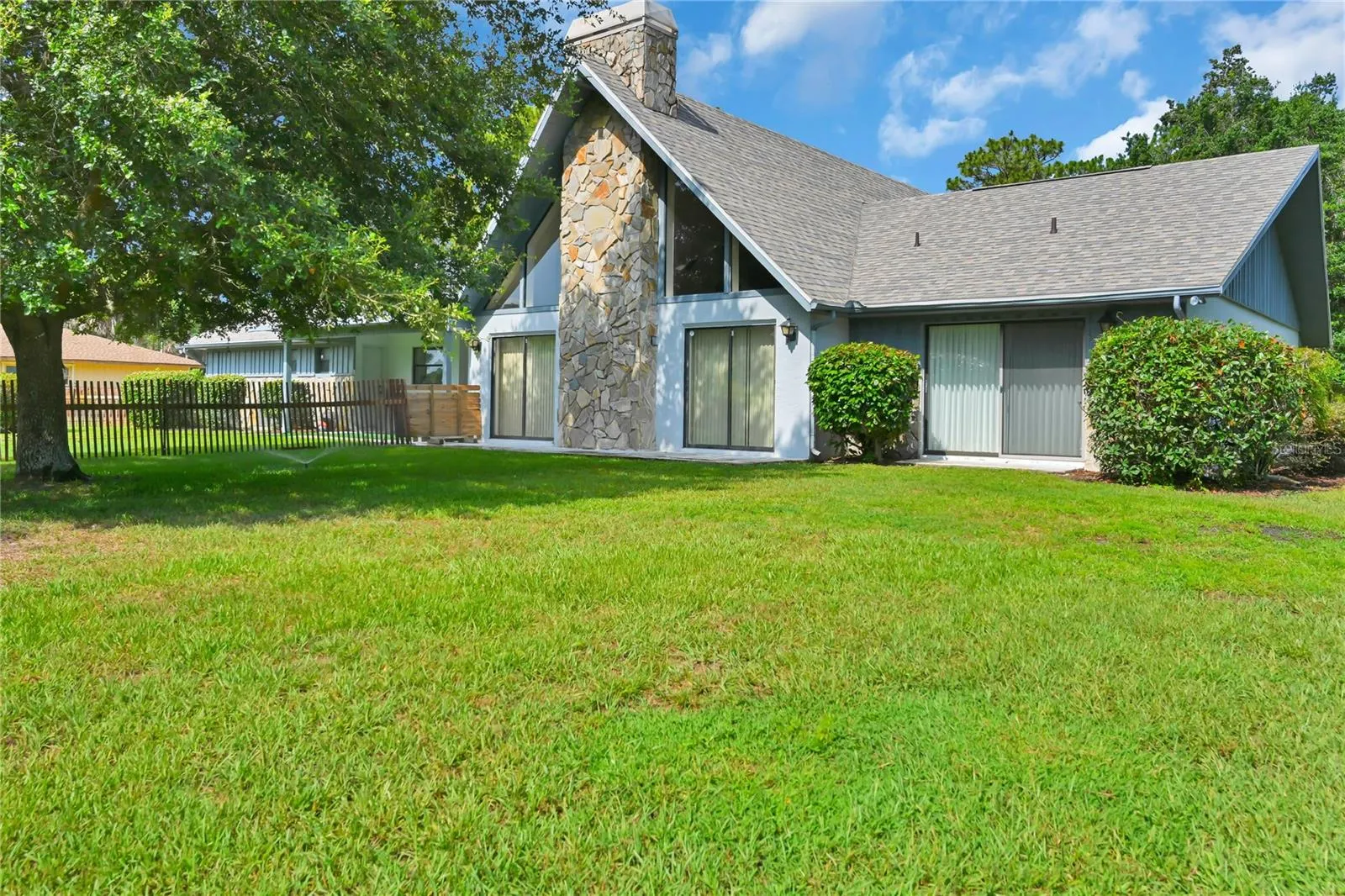 Backyard and House