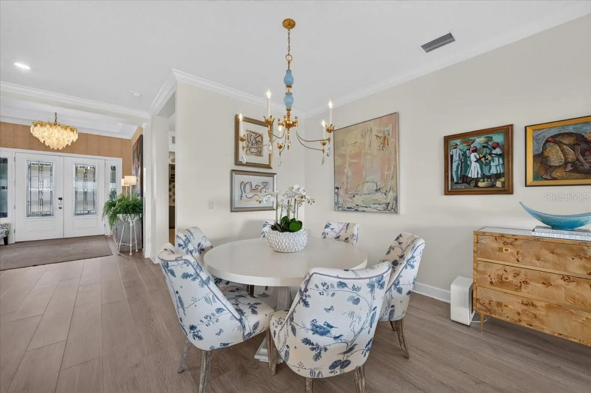 Dining Area - the Chandelier does not convey.