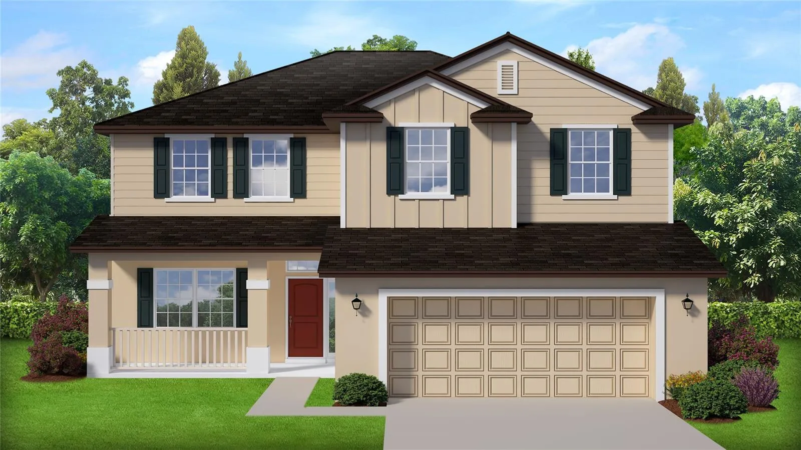 Rendering of home for illustrative purposes only.  Colors and features will vary!