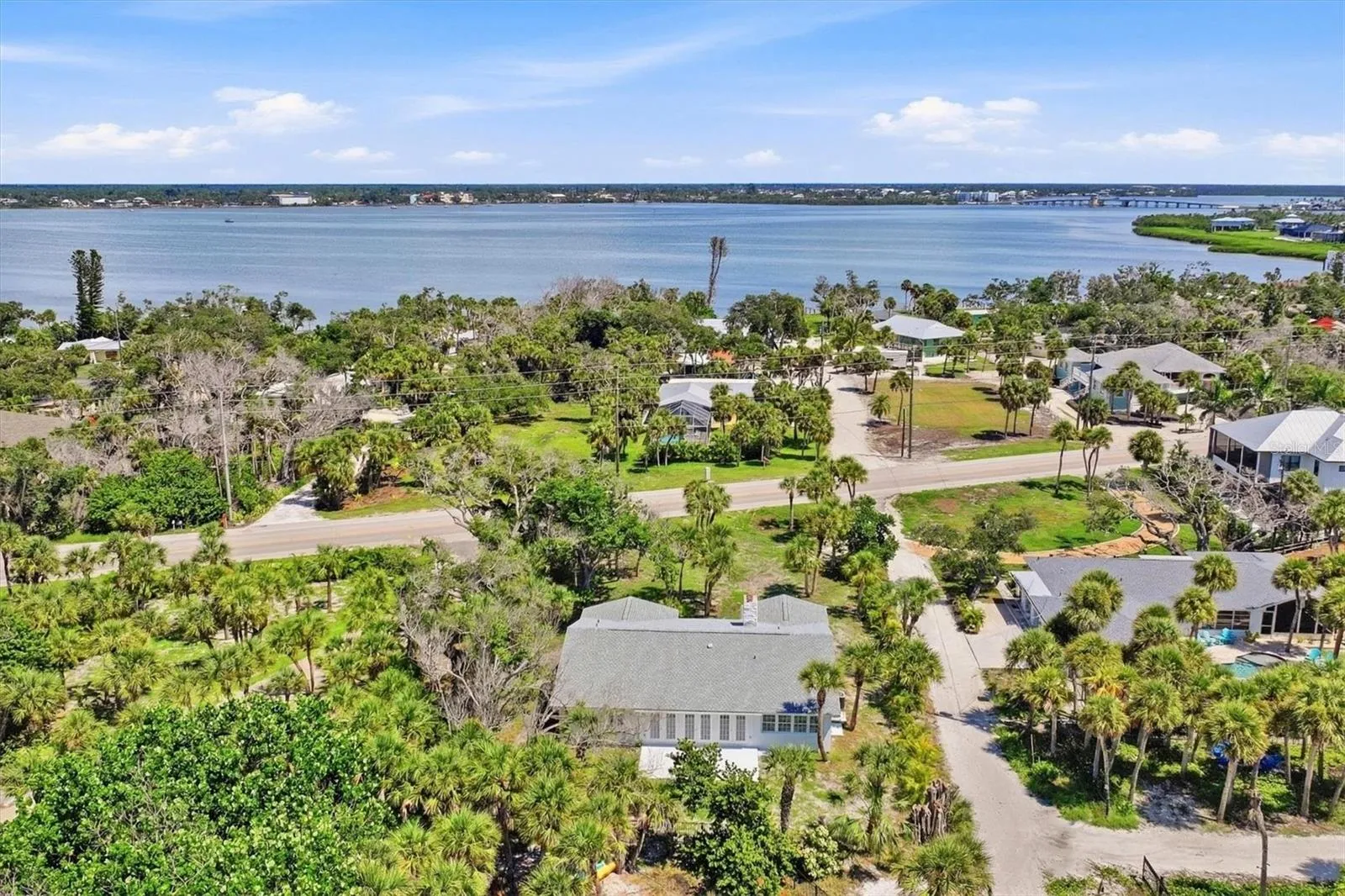 private easement/walkway across the street that leads to the Bay