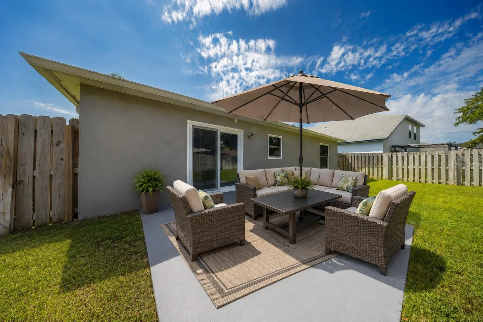 Patio -virtually staged