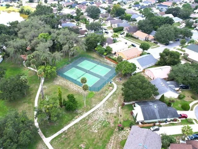 Community tennis courts