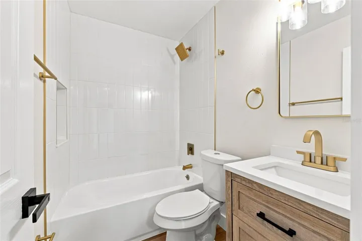 Completely renovated guest bathroom