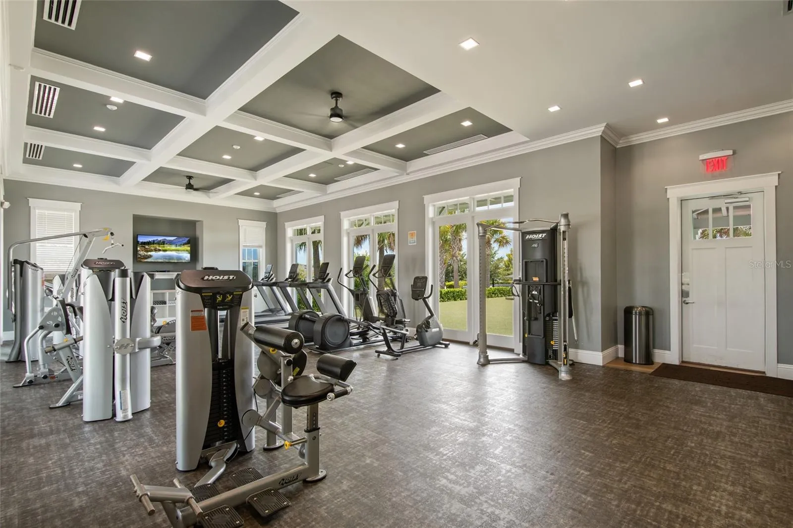 Fitness center is part of the clubhouse area for owners to enjoy and stay healthy.