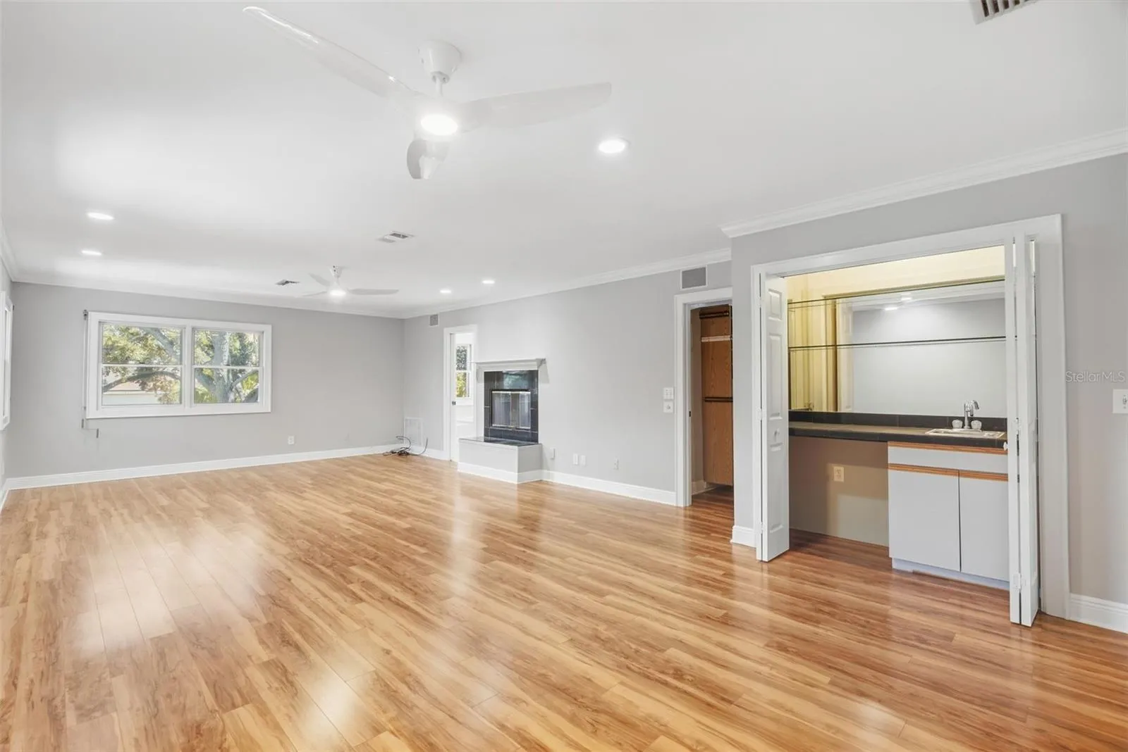 Primary Bedroom suite with coffee/beverage bar