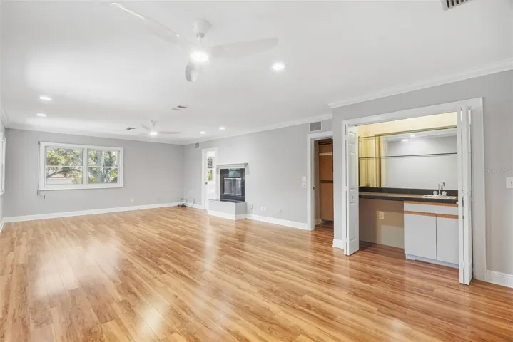 Primary Bedroom suite with coffee/beverage bar