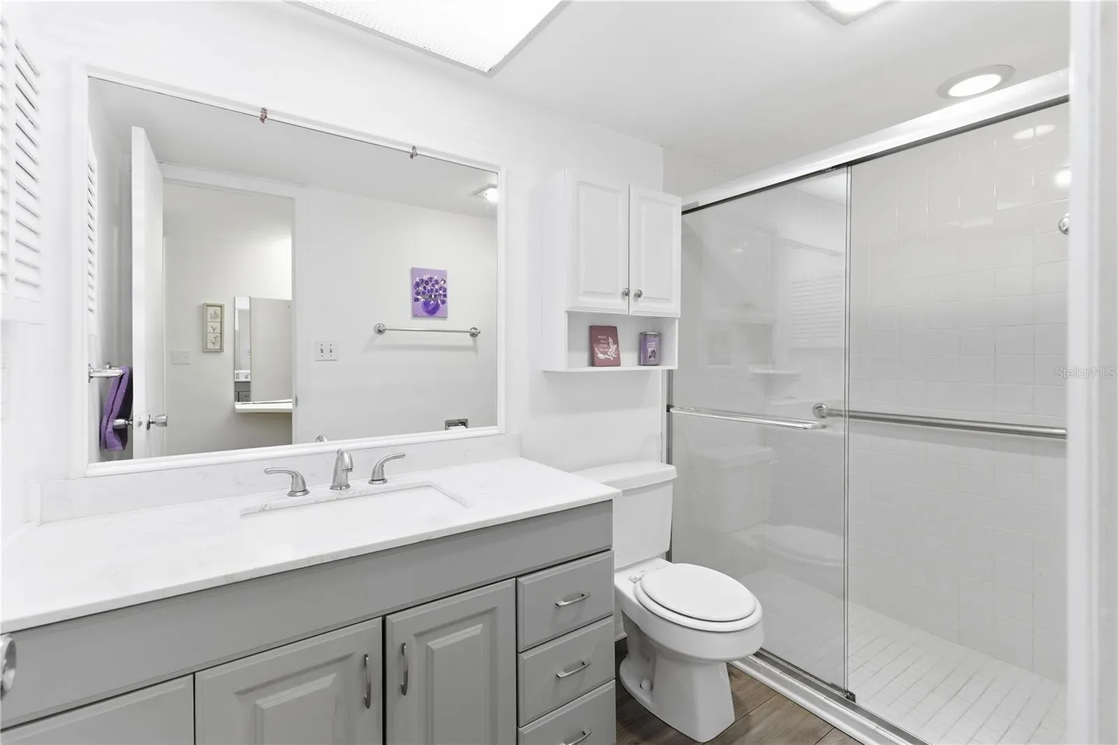 Bath with walk in shower