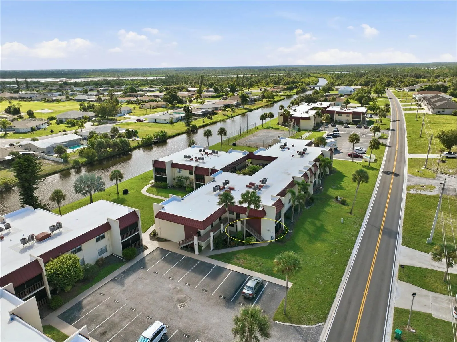 Aerial of building