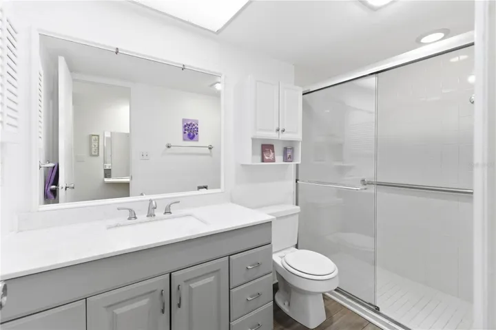 Bath with walk in shower