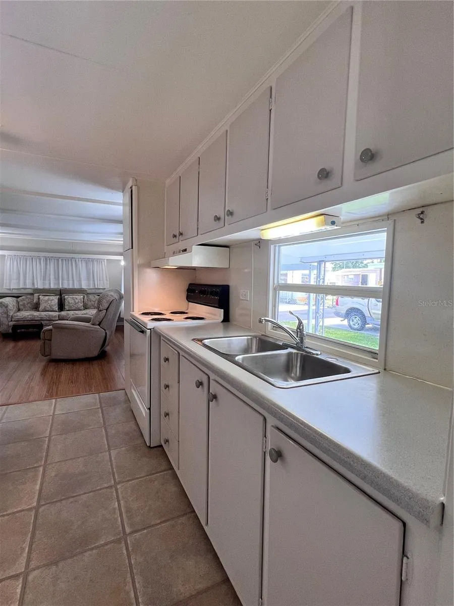 Kitchen sink with window