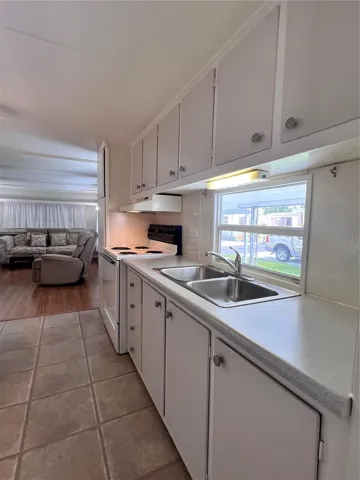 Kitchen sink with window