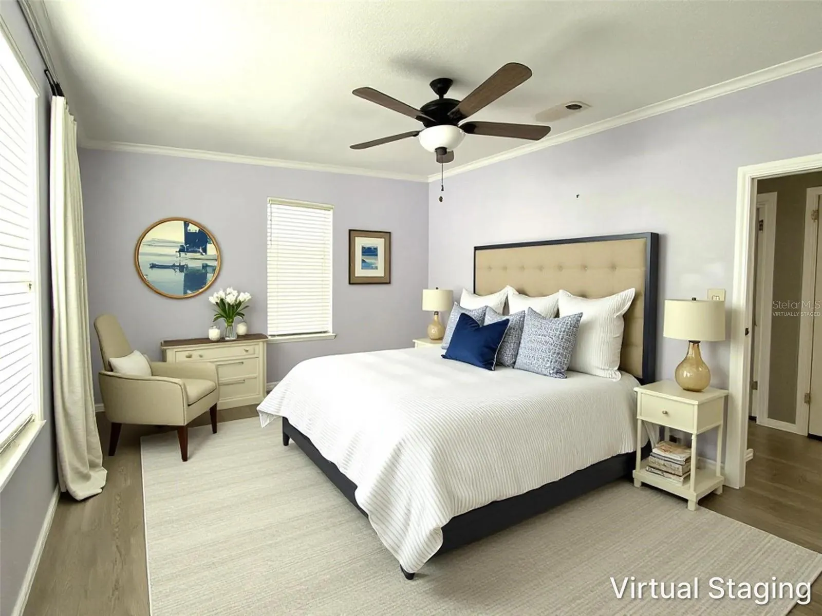 Virtually staged