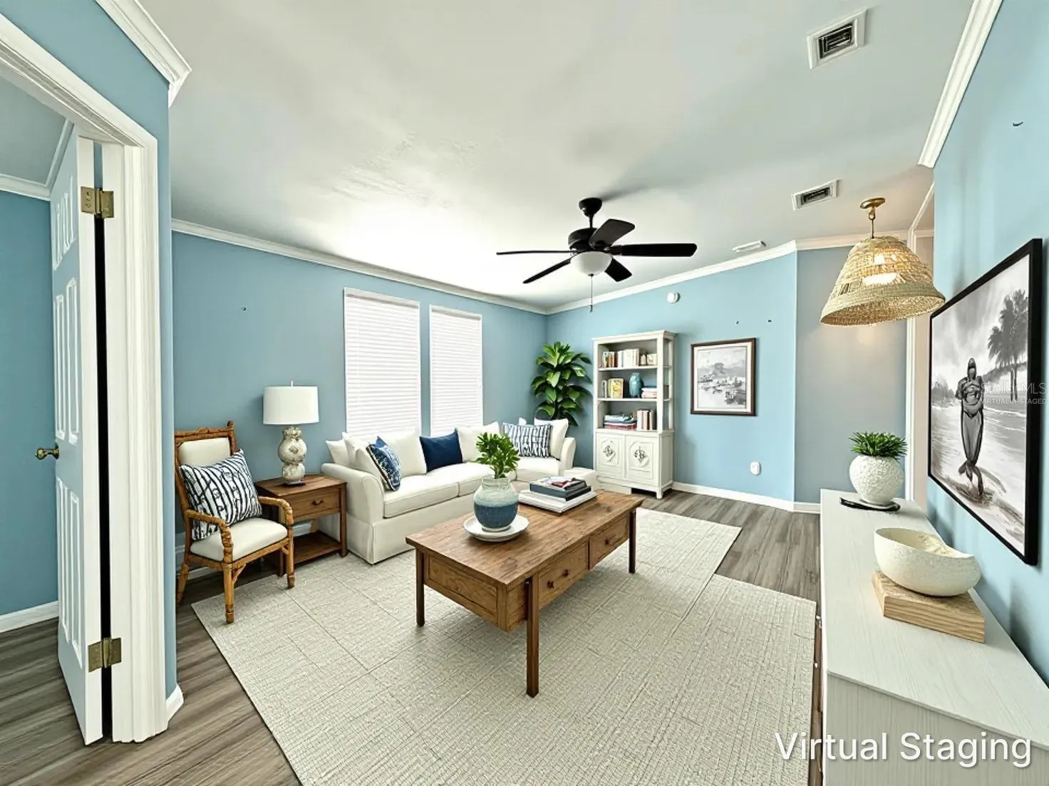 Virtually staged
