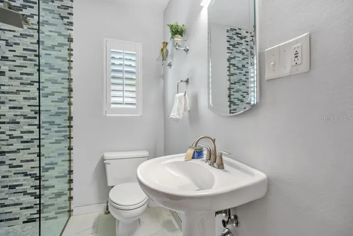 Guest Bathroom with walk-in Shower