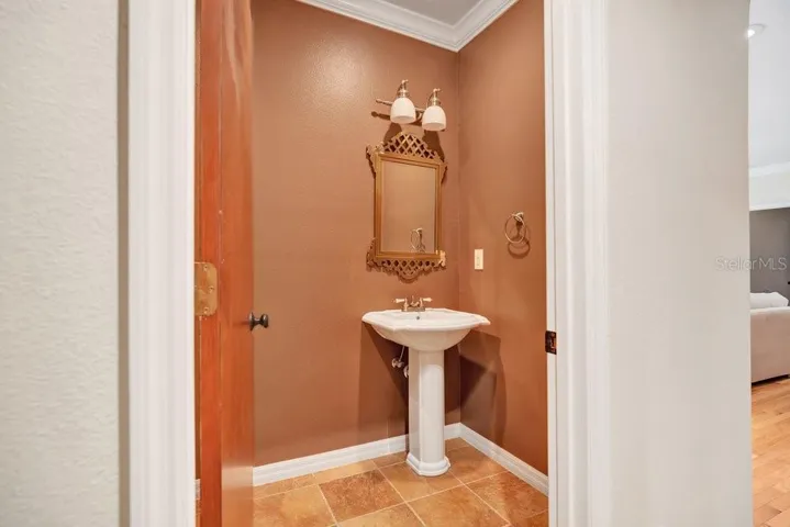 Half bath off Kitchen and Family Room